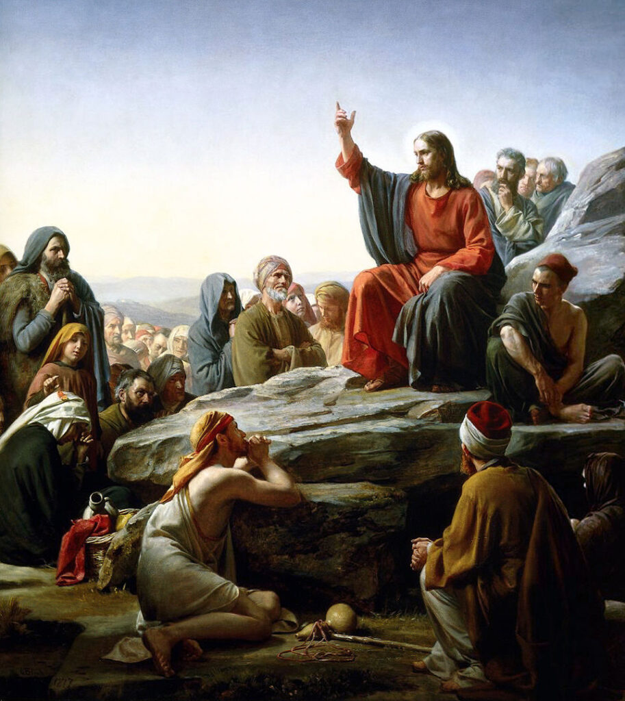 Jesus preaching the gospel