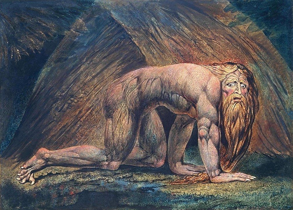 King Nebuchadnezzar painted by William Blake